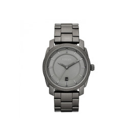 Watch strap Fossil FS4705 Stainless steel Anthracite grey 22mm
